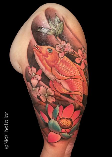 Tattoos - Butterfly Koi - 126338